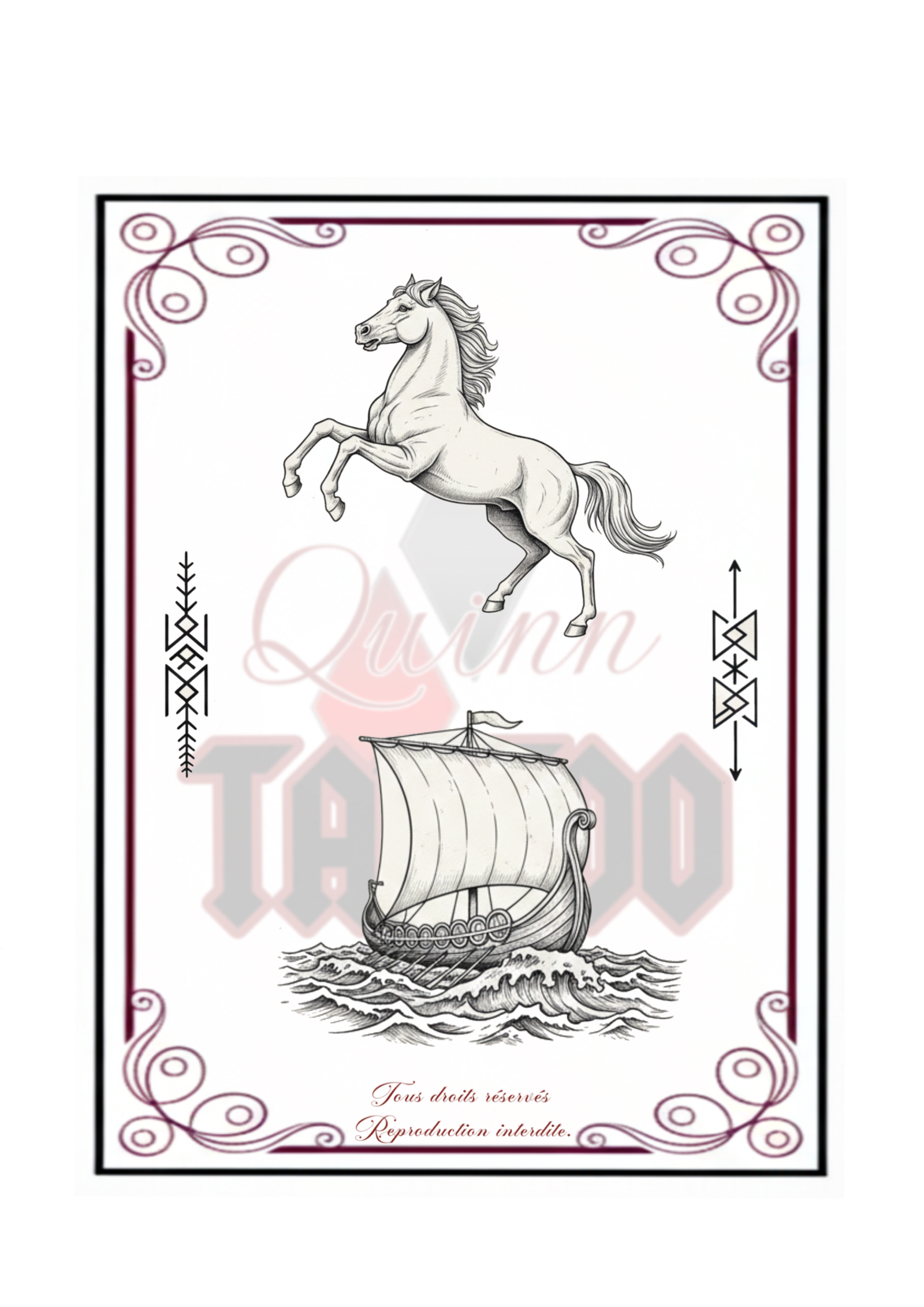 Flash Tatouage Cheval & Drakkar à Augy (89)
Voyagez à travers le temps avec ces nouveaux flashs disponibles chez Quinn Tattoo. Deux pièces fortes et élégantes, dessinées avec toute la finesse et délicatesse de mon trait :Le Cheval Cabré : Un symbole de liberté et de puissance, parfait pour un tatouage aérien.Le Drakkar Viking : Une invitation à l'aventure, idéal pour ceux qui aiment les motifs historiques et maritimes.✨ Profitez d'une séance dans une ambiance cosy au calme au sein de mon shop situé à Augy (89290), à seulement quelques minutes d'Auxerre.📩 Réservation sur RDV : Contactez-moi directement via quinntattoos.fr ou par message privé.